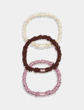 Silk Mini Scrunchies 3-Pack
