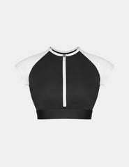 Cap-Sleeve Bikini Top
