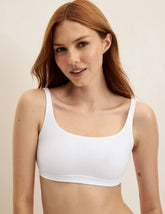 Cotton Rib Scoop Bralette - Last Call