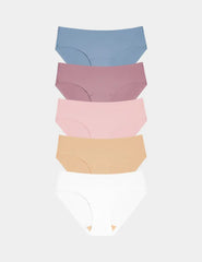 Essential No-Show Bikini 5-Pack - Last Call