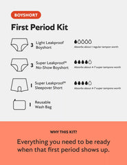 Teen First Period Kit - Boyshort