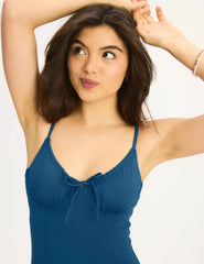 Teen Period Swim Front Tie One Piece