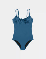 Teen Period Swim Front Tie One Piece