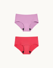 Teen Light Leakproof No-Show Boyshort 2-Pack - Last Call