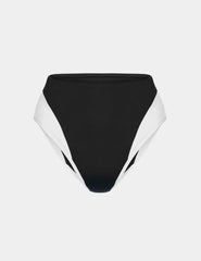 Leakproof High Rise Bikini Swim Bottom - Color Block