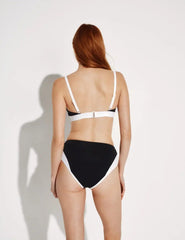 Leakproof High Rise Bikini Swim Bottom - Color Block