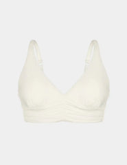 Sculpt Ruched Deep V Bikini Top