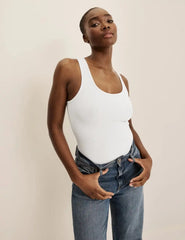 SculptRib™ Cotton Tank Bodysuit