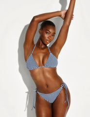 Seersucker Sculpt Triangle Bikini Top
