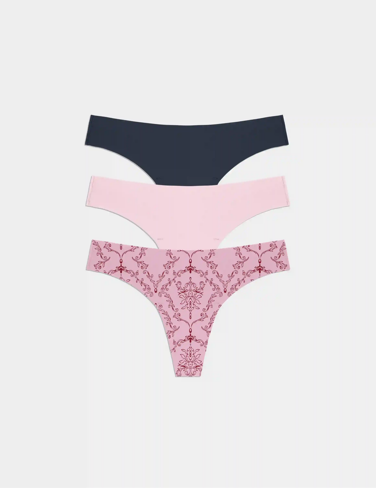 Light Leakproof No-Show Thong 3-Pack
