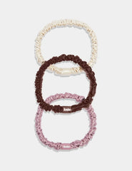 Silk Mini Scrunchies 3-Pack