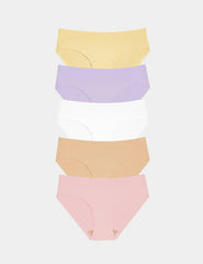 Essential No-Show Bikini 5-Pack - Last Call