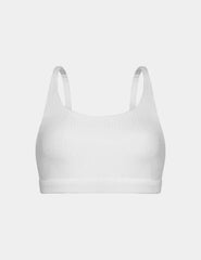 Cotton Rib Scoop Bralette - Last Call