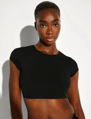 Sculpt Short Sleeve Swim Top