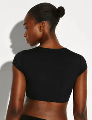 Sculpt Short Sleeve Swim Top
