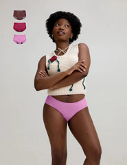 Teen Light Leakproof No-Show Boyshort 3-Pack - Last Call