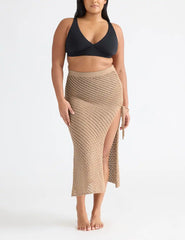 Crochet-Knit Beach Skirt