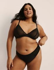 Mesh Deep V Bra