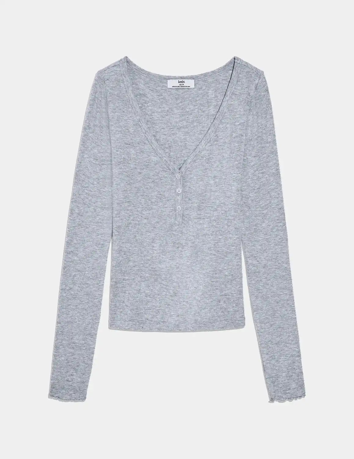 Modal Rib Long Sleeve Henley