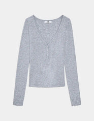 Modal Rib Long Sleeve Henley