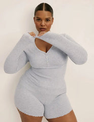 Modal Rib Henley Sleep Set