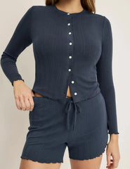 Pointelle Cardigan