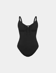 Sculpt Front Tie One Piece Swimsuit