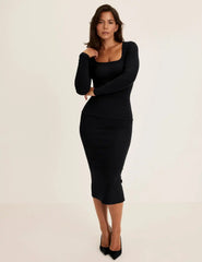 SculptRib™ Cotton Long Sleeve Top