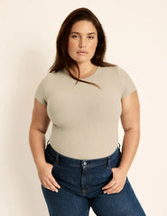 SculptRib™ Cotton T-Shirt - Last Call