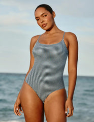 Seersucker Sculpt Classic One Piece Swimsuit